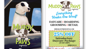 Muddy Paws Pet Pick Up Service Door Hanger