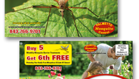 Palmetto Mosquito Control Barrier Treatment Postcard