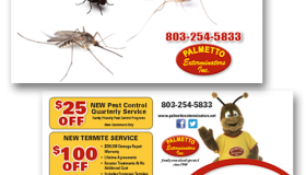 Palmetto Exterminators “Got Bugs?” Postcard
